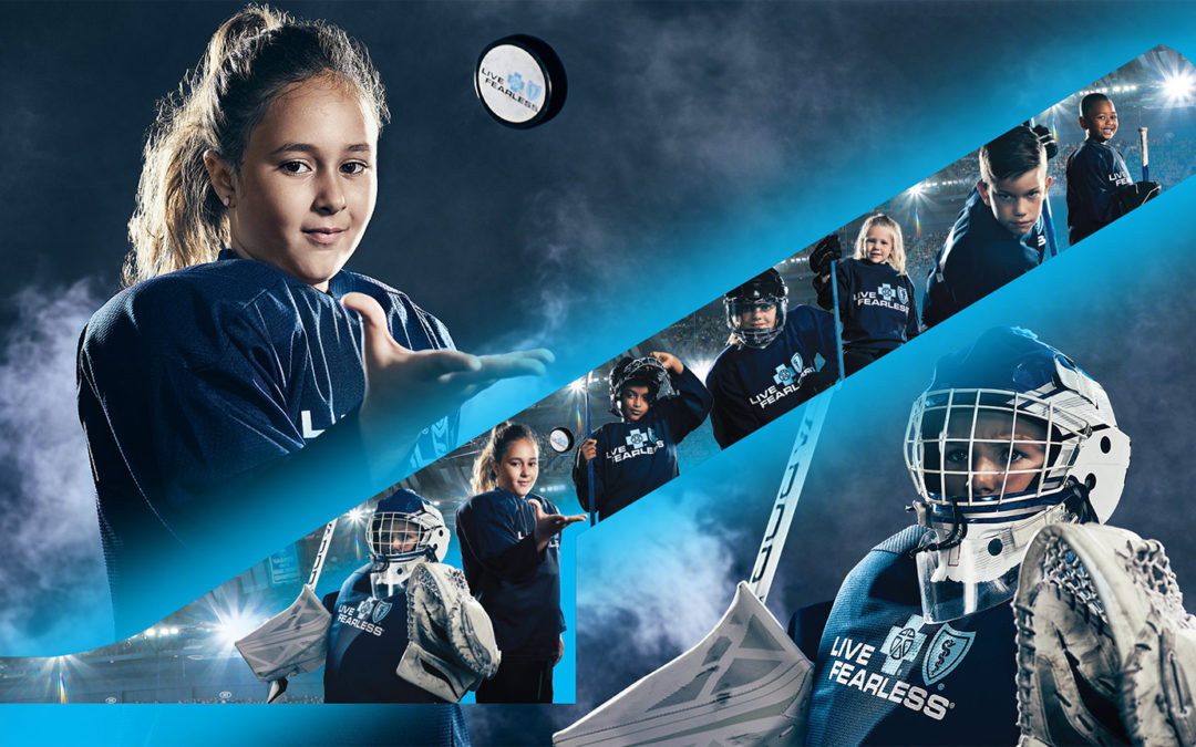 Event Graphics for Hockey Arena Escalator Wrap