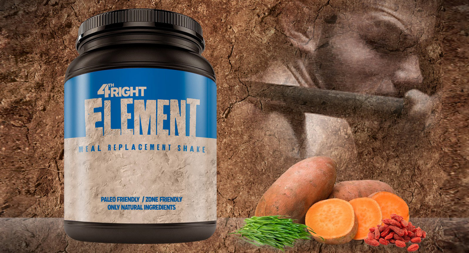 Meal Replacement Paleo Protein Shake Packaging Design - Morse Design